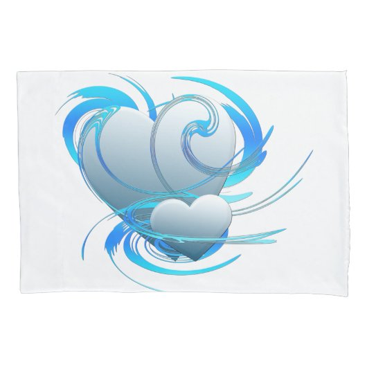 旋回ハート 枕カバー (正面左)