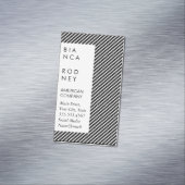 旋回パターンとストライプ マグネット名刺 (インサイチュ)