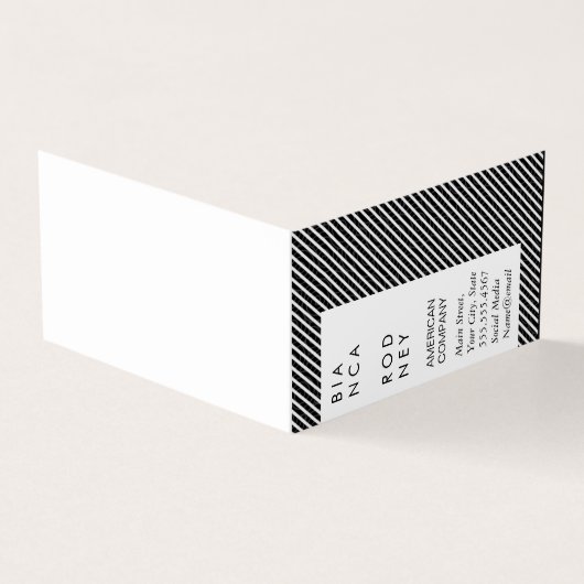 旋回パターンとストライプ 名刺 (外部)