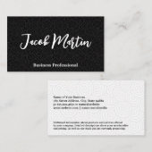 旋回パターンの背景 |白黒 名刺 (正面/裏面)