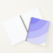 旋回パターンパステルグラデーション薄紫&パープル ノートブック (内部)