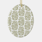 旋回パターン(の模様が)あるする セラミックオーナメント (右)