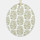 旋回パターン(の模様が)あるする セラミックオーナメント (左)