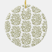 旋回パターン(の模様が)あるする セラミックオーナメント (裏面)
