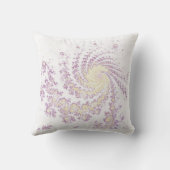 旋回パターン（の模様が）あるホワイトアイボリー クッション (裏面)