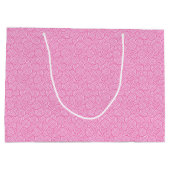 旋回パタ日本のーン – ソフトペパーミントピンク ラージペーパーバッグ (裏面)