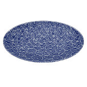 旋回パタ日本のーン – ネイビー青と白 カッティングボード (角)