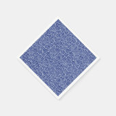 旋回パタ日本のーン – ネイビー青と白 スタンダードカクテルナプキン (角)