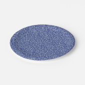 旋回パタ日本のーン – ネイビー青と白 ペーパープレート (アングル)