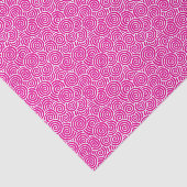 旋回パタ日本のーン – 明るい赤紫色ピンクと白 薄葉紙 (詳細)