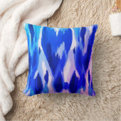 旋回パタ鮮やかーンの抽象芸術背景 クッション (ブランケット)