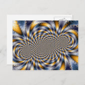 旋回フラクタル2 – フラクタル葉書 ポストカード (正面/裏面)