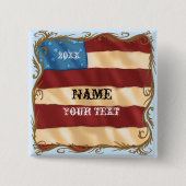 旋回フラグ 缶バッジ (正面)