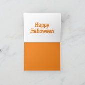 旋回フレームきらめくのあるカボチャのグループ カード (内部)