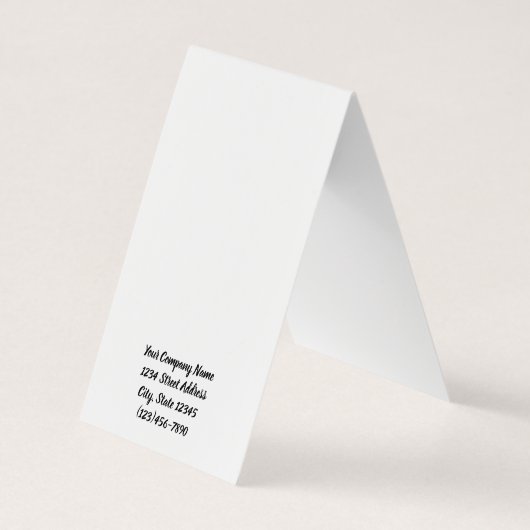 旋回フローラテントセルフスタンドイヤリングディスプレイカード 名刺 (裏面)