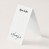 旋回フローラテントセルフスタンドイヤリングディスプレイカード 名刺 (正面)