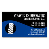 旋回モダンカイロプラクティック名刺磁石 マグネット名刺 (正面)