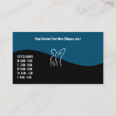 旋回モダンバック背骨ロゴカイロプラクター 名刺 (裏面)