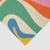 旋回モダンレトロトリップ(幻覚体験)のようなカラフル抽象芸術 薄葉紙 (詳細)