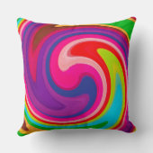旋回モダン抽象芸術アート クッション (裏面)