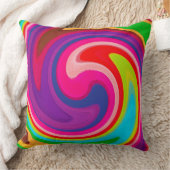 旋回モダン抽象芸術アート クッション (ブランケット)