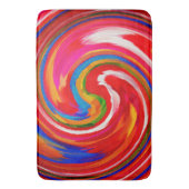 旋回モダン抽象芸術アート#15 バスマット (正面縦)