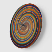 旋回モダン抽象芸術アート#23 ラージ壁時計 (傾斜)