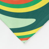 旋回モダン抽象芸術アート#2 フリースブランケット (角)