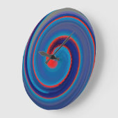 旋回モダン抽象芸術アート#30 ラージ壁時計 (傾斜)