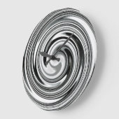 旋回モダン抽象芸術アート#7 ラージ壁時計 (傾斜)