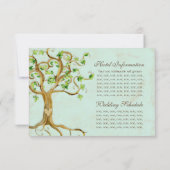 旋回モダン木根リーフアンティーク 招待状 (裏面)