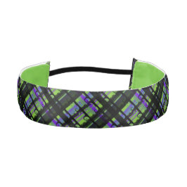旋回不気味プレイド（ライムグリーン） アスレチックヘッドバンド
