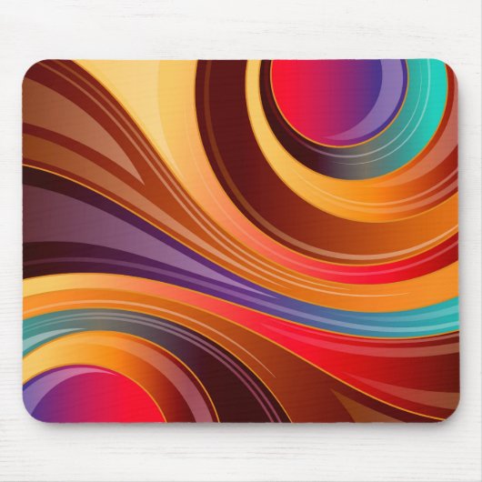 旋回抽象芸術2デザイン – マウスパッド (正面)