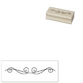 旋回文字ディバイダーウッドアートスタンプ ラバースタンプ (押印)