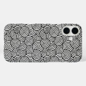 旋回日本のパターン – 白と黒 Case-Mate iPhoneケース (裏面 (横))