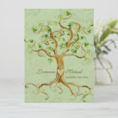 旋回木のルーツ古代グリーンパーチメント結婚ズ 招待状 (スタンド正面)