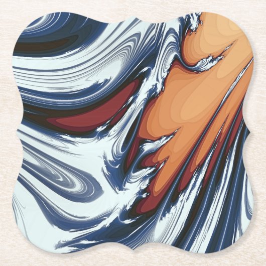 旋回水 ペーパーコースター (正面)