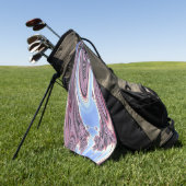 旋回流河川 ゴルフタオル (グリーン)