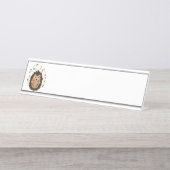 旋回秋ヘッジホッグ デスクネームプレート (正面)