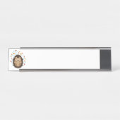 旋回秋ヘッジホッグ デスクネームプレート (正面)