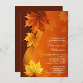 旋回紅葉感謝祭ディナーパーティー 招待状 (正面/裏面)
