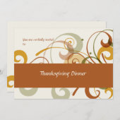 旋回素朴招待状 招待状 (正面/裏面)