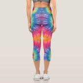 旋回絞り染め カプリレギンス (裏面)