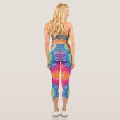 旋回絞り染め カプリレギンス (裏面)