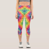 旋回絞り染め カプリレギンス (正面)