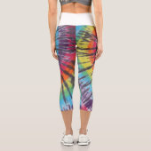 旋回絞り染め カプリレギンス (裏面)