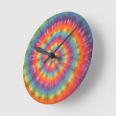 旋回絞り染め ラウンド壁時計 (傾斜)