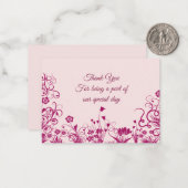 旋回花のサンキューカード ノートカード (正面/裏面インサイチュ)