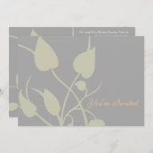 旋回葉結婚式招待状 招待状 (正面/裏面)