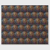 旋回運動エネルギー光波 ラッピングペーパー (フラット)